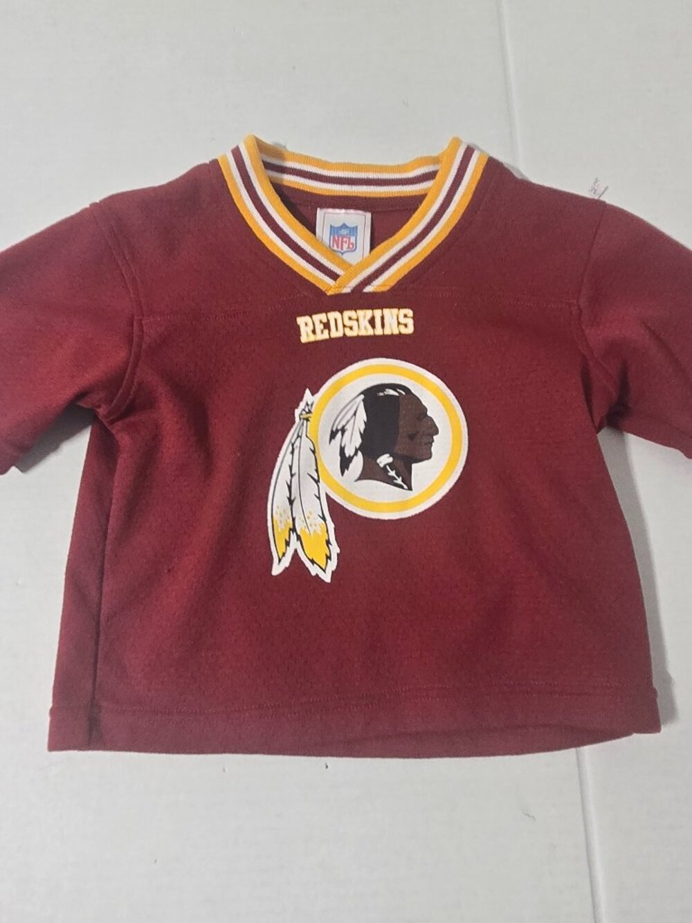 Washington Redskins NFL Toddler Jersey Shirt 12M Burgundy Gold Football
